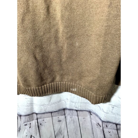 L.L. Bean Men's V-Neck Brown Sweater - Picture 2 of 4